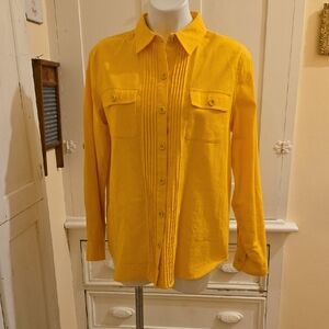 Studuo Works bright yellow button -down shirt Sz 1X